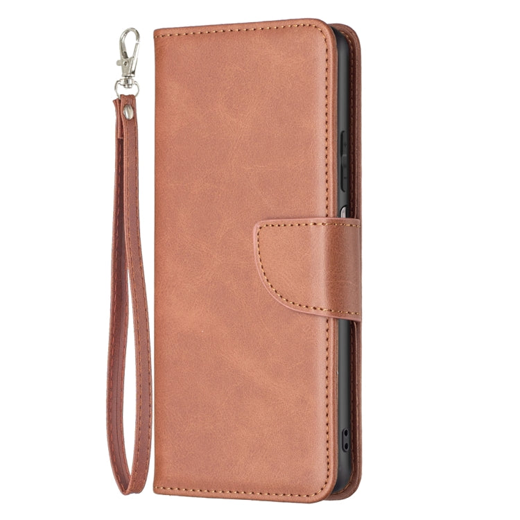 For Xiaomi Redmi Note 12S 4G / Note 11 Lambskin Texture Pure Color Flip Leather Phone Case