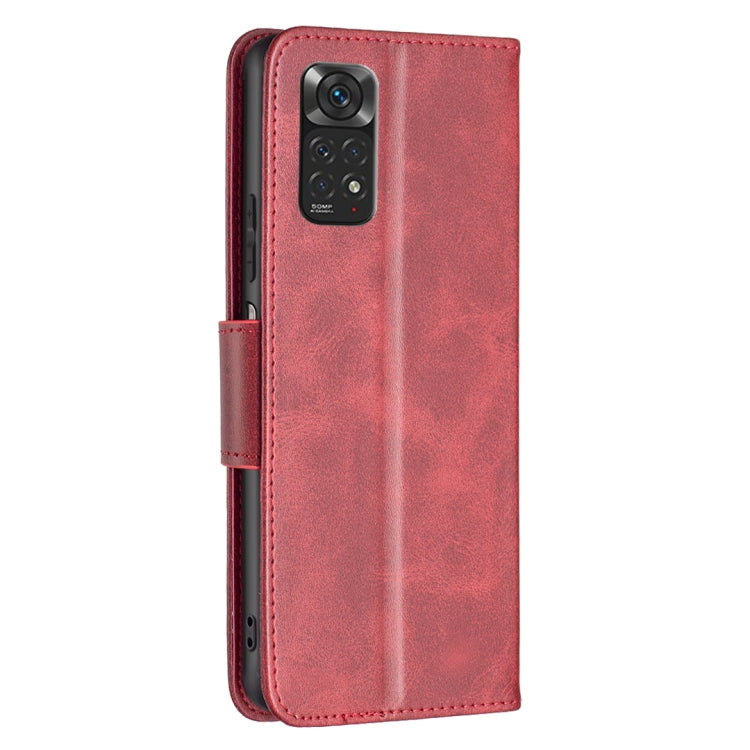 For Xiaomi Redmi Note 12S 4G / Note 11 Lambskin Texture Pure Color Flip Leather Phone Case