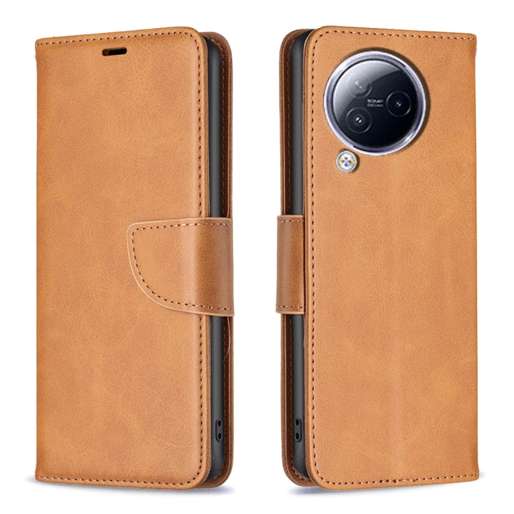 For Xiaomi Civi 3 5G Lambskin Texture Pure Color Flip Leather Phone Case