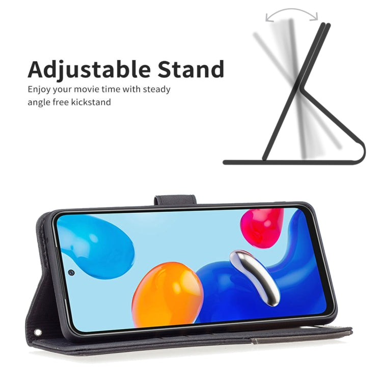 For Xiaomi Redmi Note 12S 4G / Note 11 Magnetic Buckle Rhombus Texture Leather Phone Case