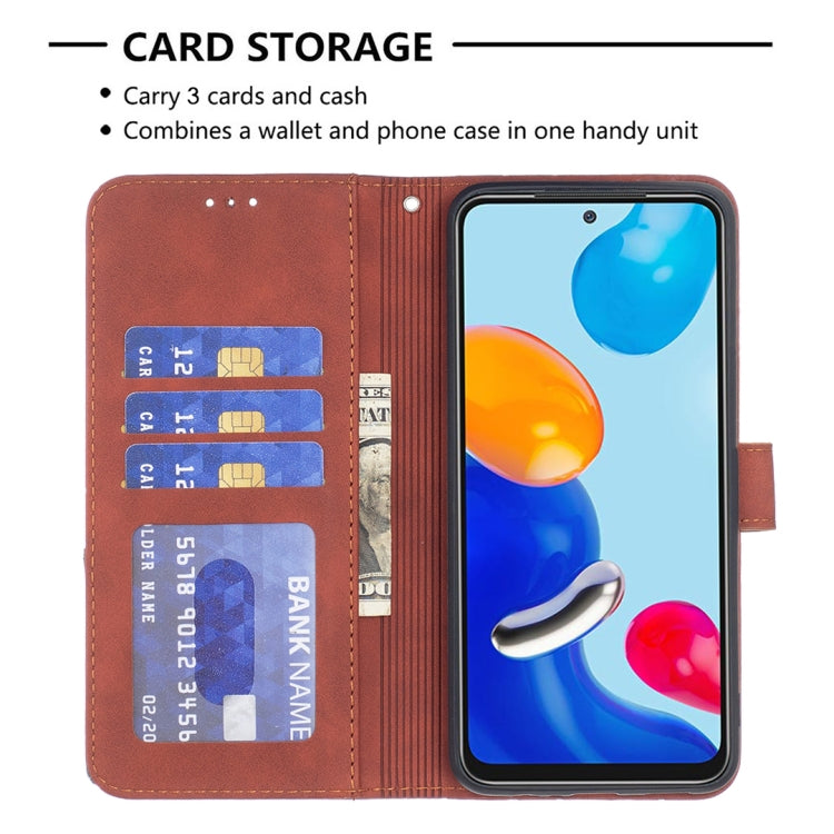 For Xiaomi Redmi Note 12S 4G / Note 11 Magnetic Buckle Rhombus Texture Leather Phone Case