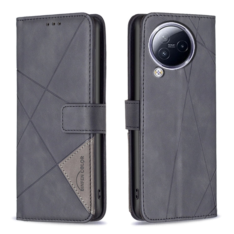 For Xiaomi Civi 3 5G Magnetic Buckle Rhombus Texture Leather Phone Case