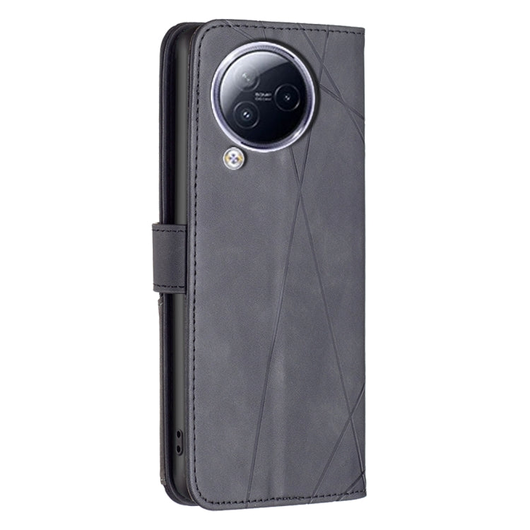 For Xiaomi Civi 3 5G Magnetic Buckle Rhombus Texture Leather Phone Case