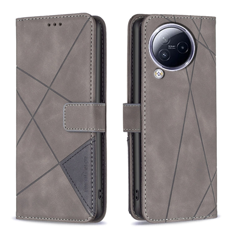 For Xiaomi Civi 3 5G Magnetic Buckle Rhombus Texture Leather Phone Case