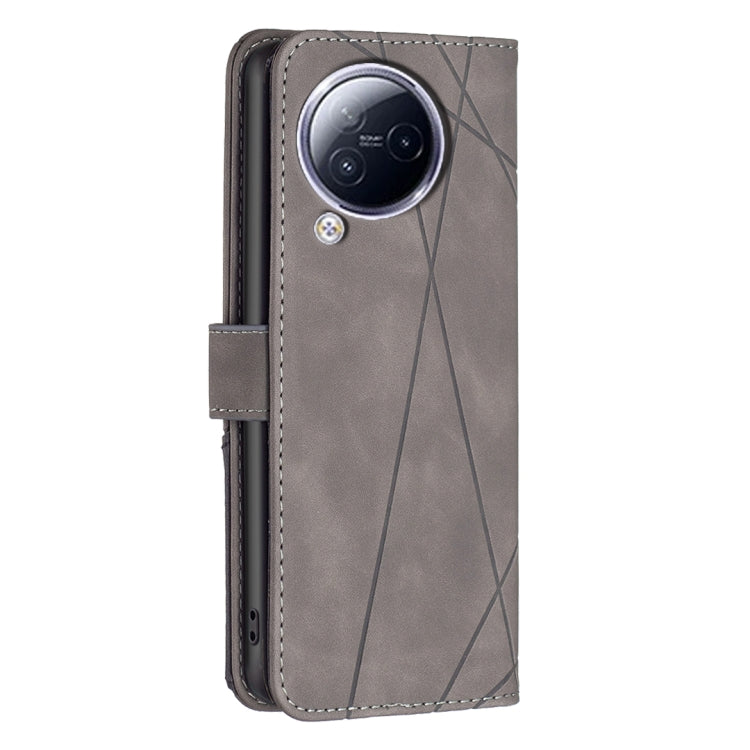 For Xiaomi Civi 3 5G Magnetic Buckle Rhombus Texture Leather Phone Case