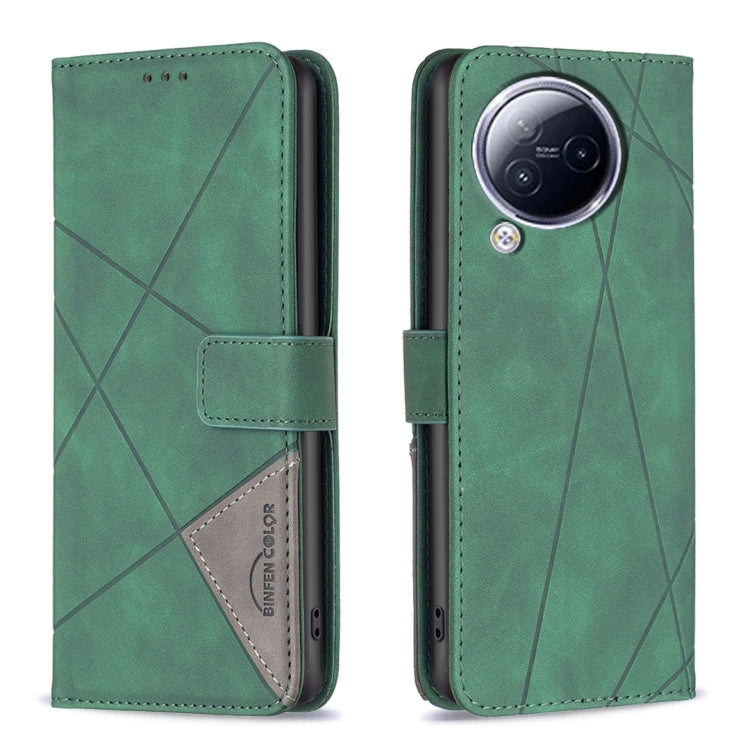 For Xiaomi Civi 3 5G Magnetic Buckle Rhombus Texture Leather Phone Case