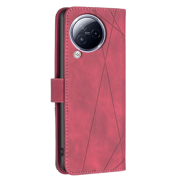 For Xiaomi Civi 3 5G Magnetic Buckle Rhombus Texture Leather Phone Case