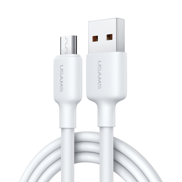 USAMS US-SJ608 U84 2A USB to Micro USB Charging Data Cable, Cable Length:2m(White)