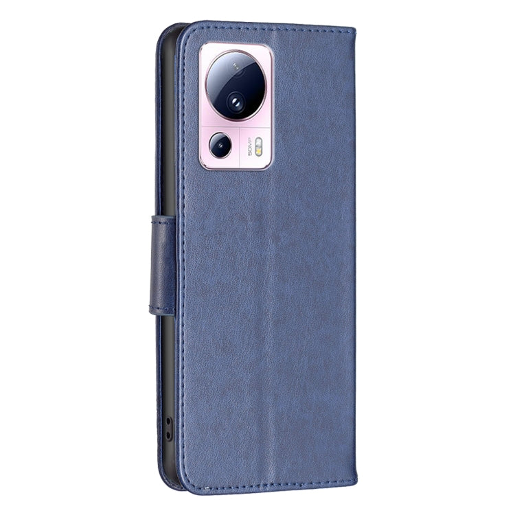 For Xiaomi 13 Lite / Civi 2 Two Butterflies Embossing Leather Phone Case