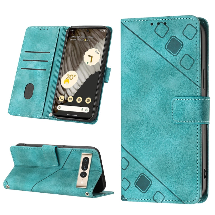 For Google Pixel 7 Pro Skin-feel Embossed Leather Phone Case