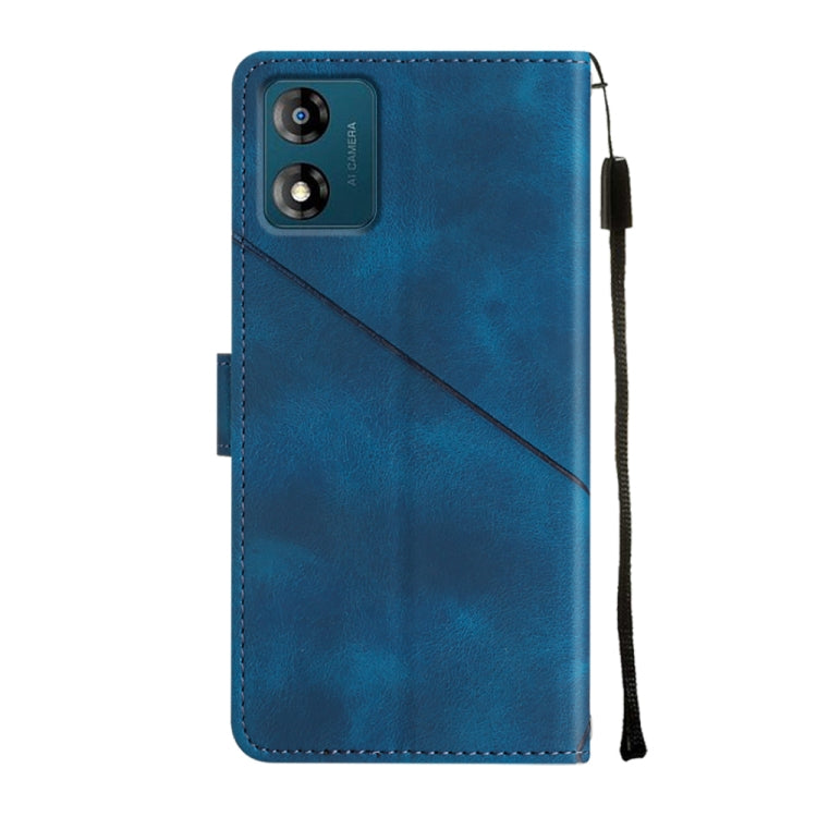 For Motorola Moto E13 Skin-feel Embossed Leather Phone Case