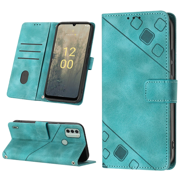 For Nokia C31 Skin-feel Embossed Leather Phone Case
