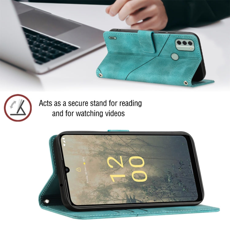 For Nokia C31 Skin-feel Embossed Leather Phone Case