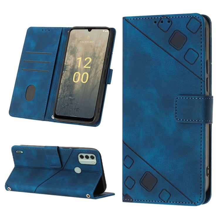 For Nokia C31 Skin-feel Embossed Leather Phone Case