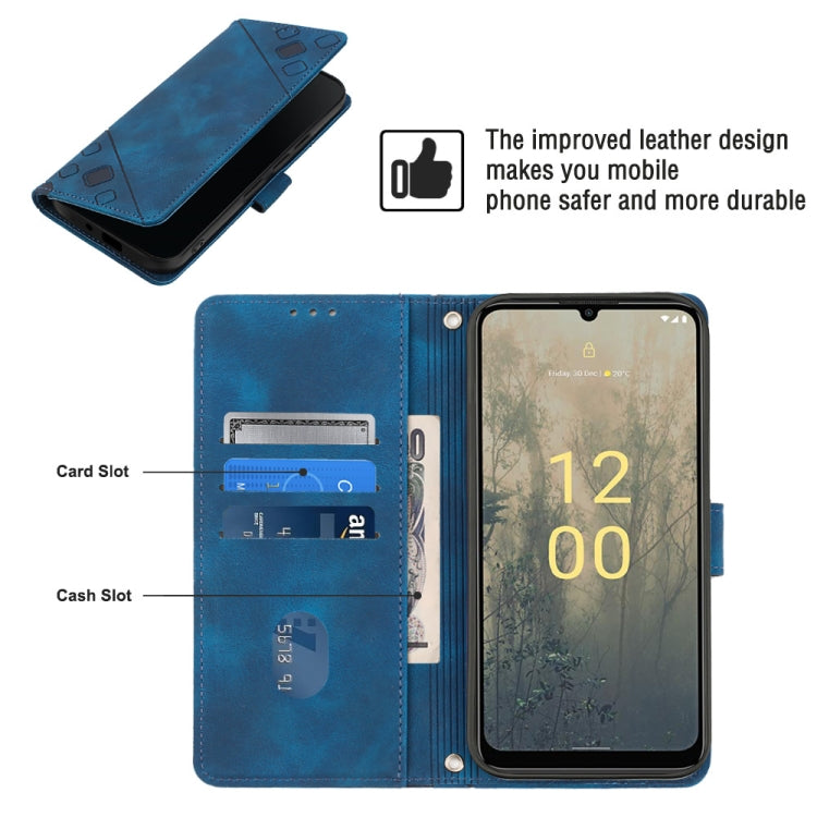For Nokia C31 Skin-feel Embossed Leather Phone Case