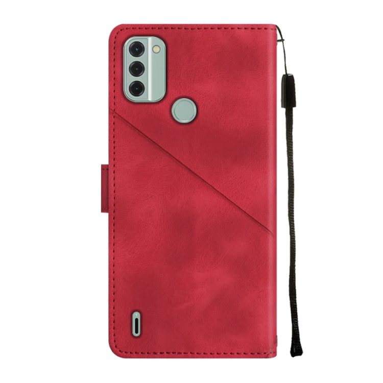 For Nokia C31 Skin-feel Embossed Leather Phone Case