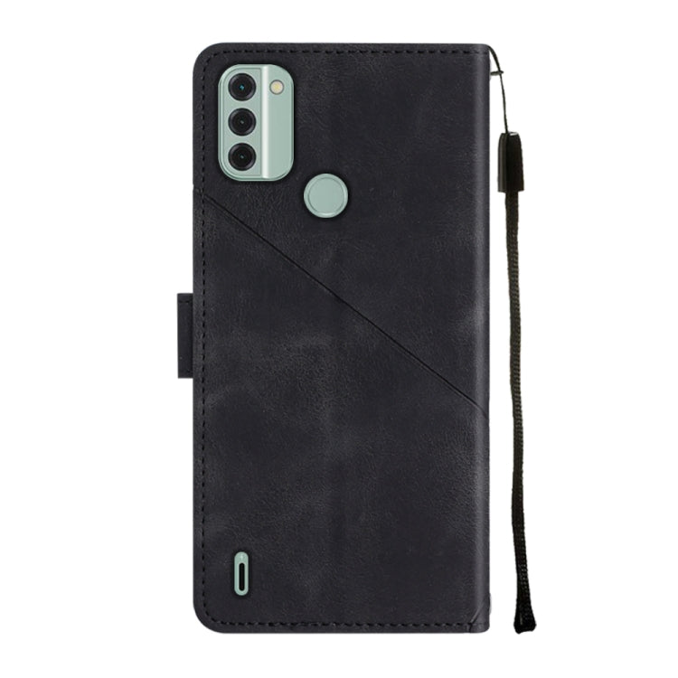 For Nokia C31 Skin-feel Embossed Leather Phone Case