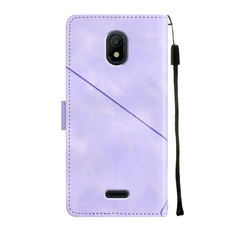 For Nokia C100 Skin-feel Embossed Leather Phone Case