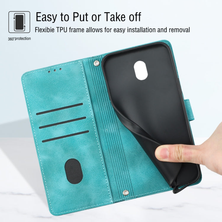 For Nokia C100 Skin-feel Embossed Leather Phone Case