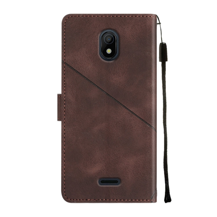 For Nokia C100 Skin-feel Embossed Leather Phone Case