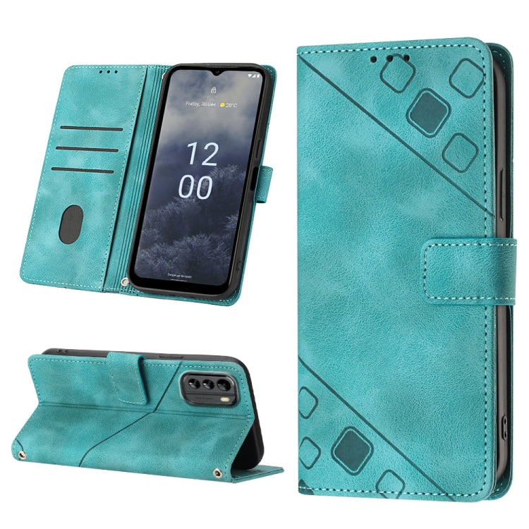 For Nokia G60 Skin-feel Embossed Leather Phone Case