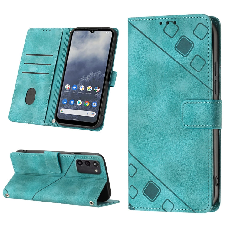 For Nokia G100 Skin-feel Embossed Leather Phone Case