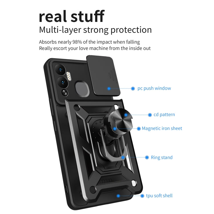 For Infinix Hot 12 Play Sliding Camera Cover Design Phone Case