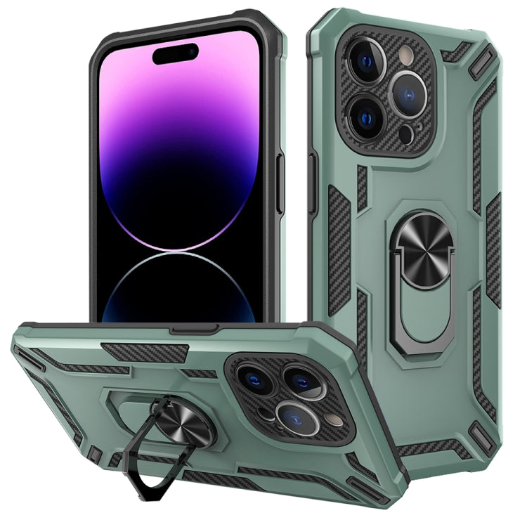 For iPhone 14 Pro Max Warship Armor 2 in 1 Shockproof Phone Case