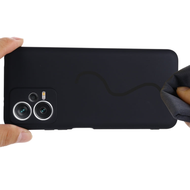 For Xiaomi Redmi Note 12 5G India / Poco X5 Pure Color Liquid Silicone Shockproof Full Coverage Phone Case