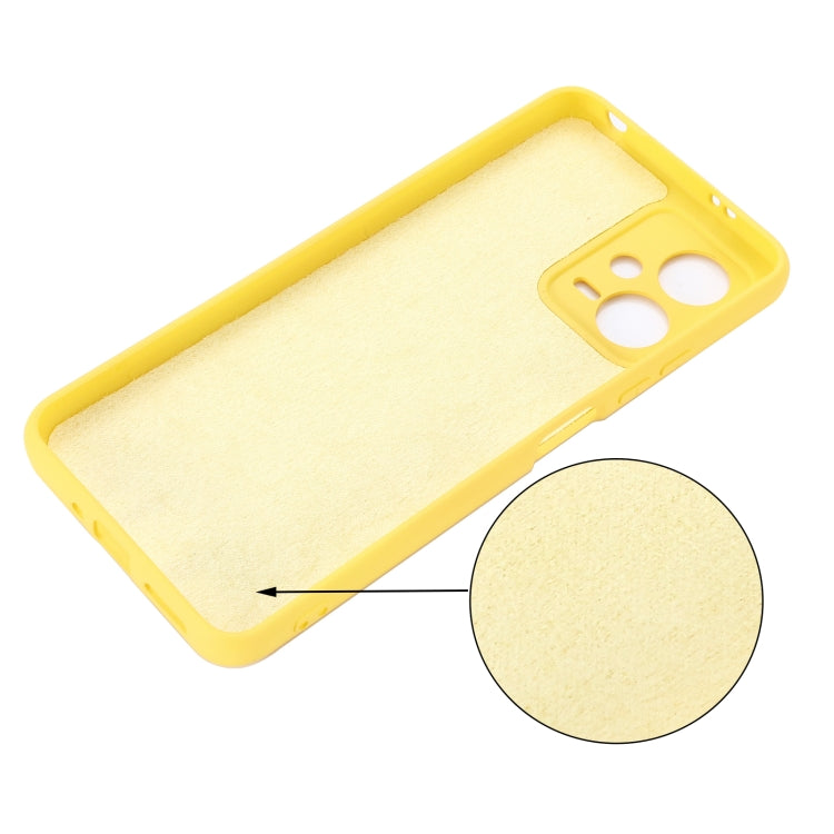 For Xiaomi Redmi Note 12 5G India / Poco X5 Pure Color Liquid Silicone Shockproof Full Coverage Phone Case