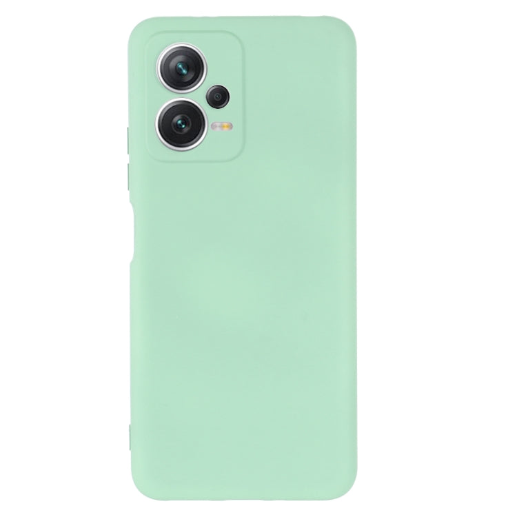 For Xiaomi Redmi Note 12 5G India / Poco X5 Pure Color Liquid Silicone Shockproof Full Coverage Phone Case