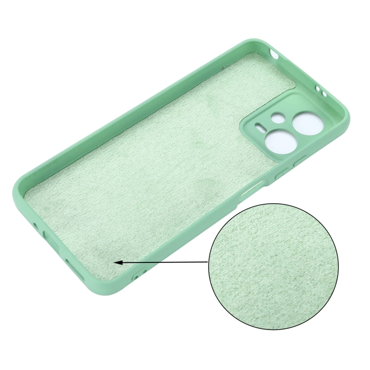 For Xiaomi Redmi Note 12 5G India / Poco X5 Pure Color Liquid Silicone Shockproof Full Coverage Phone Case