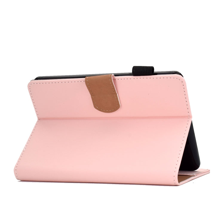 For Kindle Paperwhite 4 / 3 / 2 / 1 Solid Color Tablet PC Universal Magnetic Horizontal Flip Leather Case with Card Slots & Holder