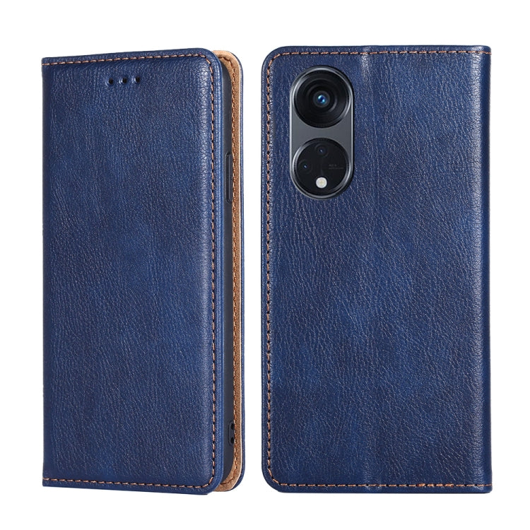 For OPPO Reno8 T 5G/A1 Pro 5G Gloss Oil Solid Color Magnetic Leather Phone Case