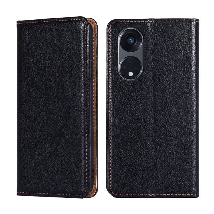 For OPPO Reno8 T 5G/A1 Pro 5G Gloss Oil Solid Color Magnetic Leather Phone Case