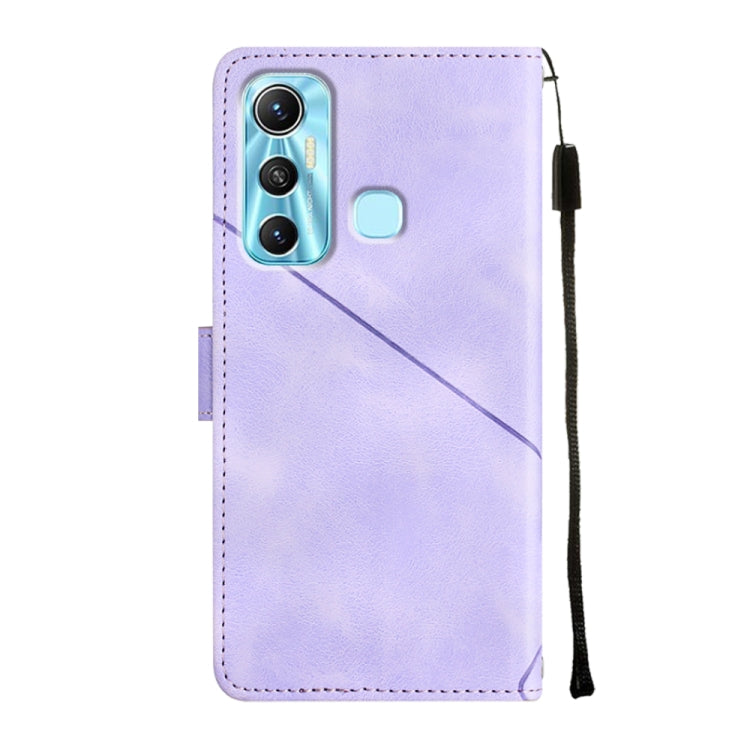 For Infinix Hot 11 Skin-feel Embossed Leather Phone Case
