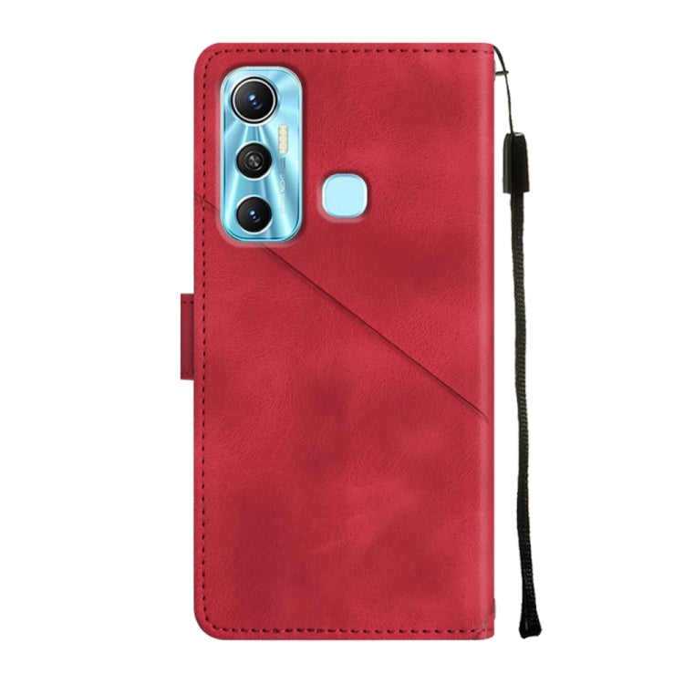 For Infinix Hot 11 Skin-feel Embossed Leather Phone Case