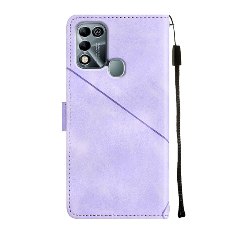 For Infinix Hot 11 Play / Hot 10 Play / Hot 9 Play Skin-feel Embossed Leather Phone Case