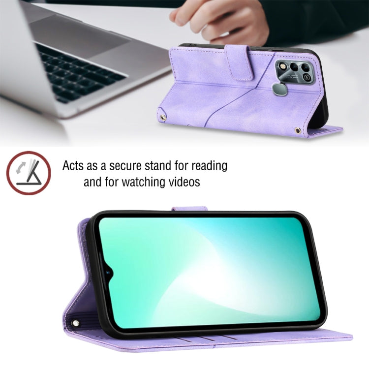 For Infinix Hot 11 Play / Hot 10 Play / Hot 9 Play Skin-feel Embossed Leather Phone Case