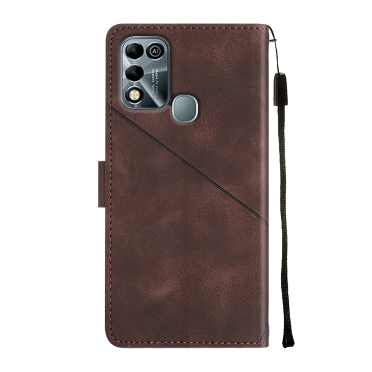For Infinix Hot 11 Play / Hot 10 Play / Hot 9 Play Skin-feel Embossed Leather Phone Case