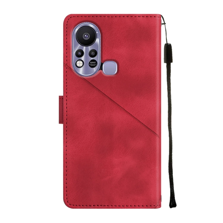 For Infinix Hot 11s Skin-feel Embossed Leather Phone Case