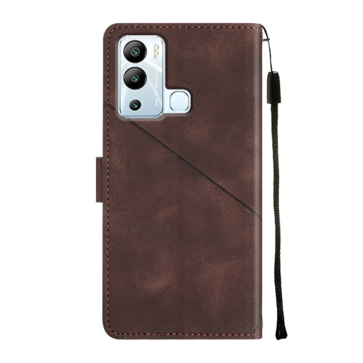 For Infinix Hot 12i X665 Skin-feel Embossed Leather Phone Case