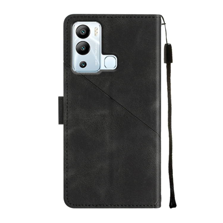 For Infinix Hot 12i X665 Skin-feel Embossed Leather Phone Case