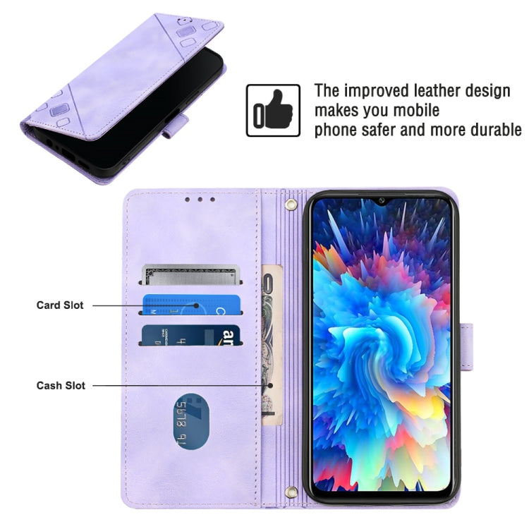 For Infinix Hot 20 5G X666 Skin-feel Embossed Leather Phone Case