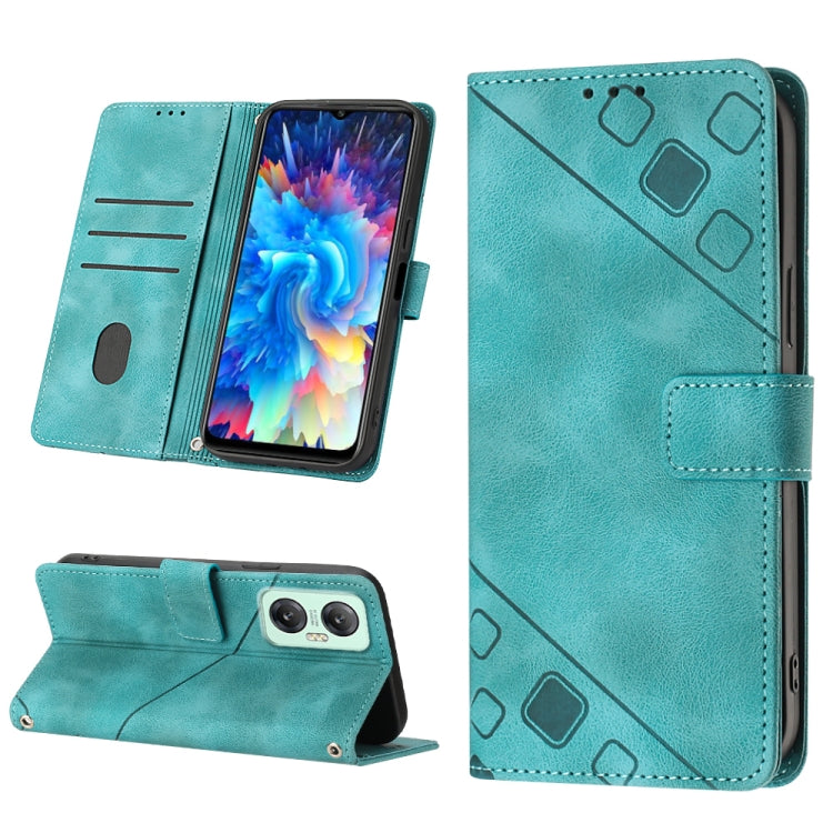 For Infinix Hot 20 5G X666 Skin-feel Embossed Leather Phone Case