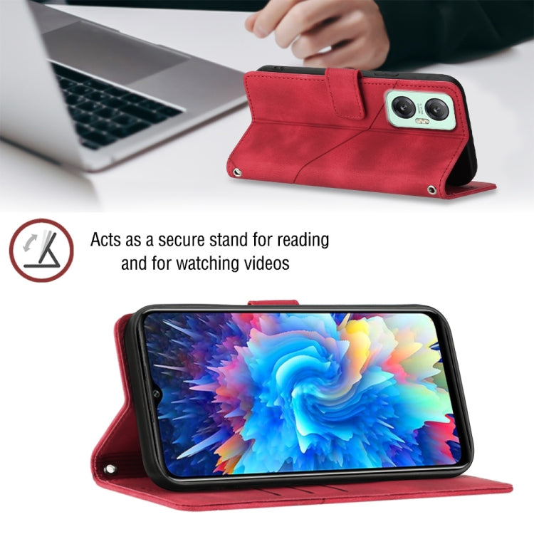 For Infinix Hot 20 5G X666 Skin-feel Embossed Leather Phone Case