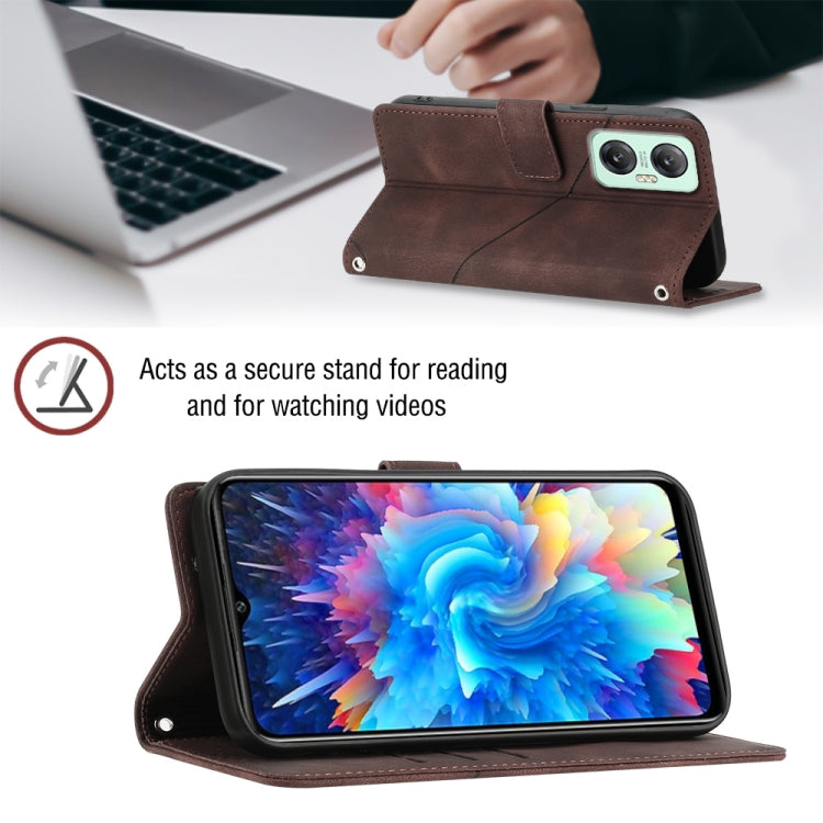 For Infinix Hot 20 5G X666 Skin-feel Embossed Leather Phone Case