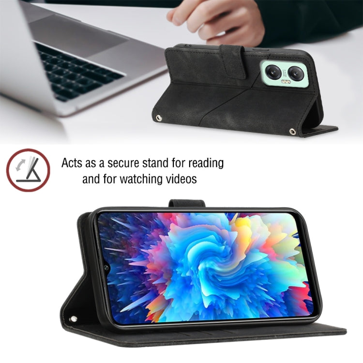 For Infinix Hot 20 5G X666 Skin-feel Embossed Leather Phone Case