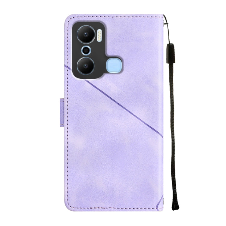 For Infinix Hot 20 Play Skin-feel Embossed Leather Phone Case