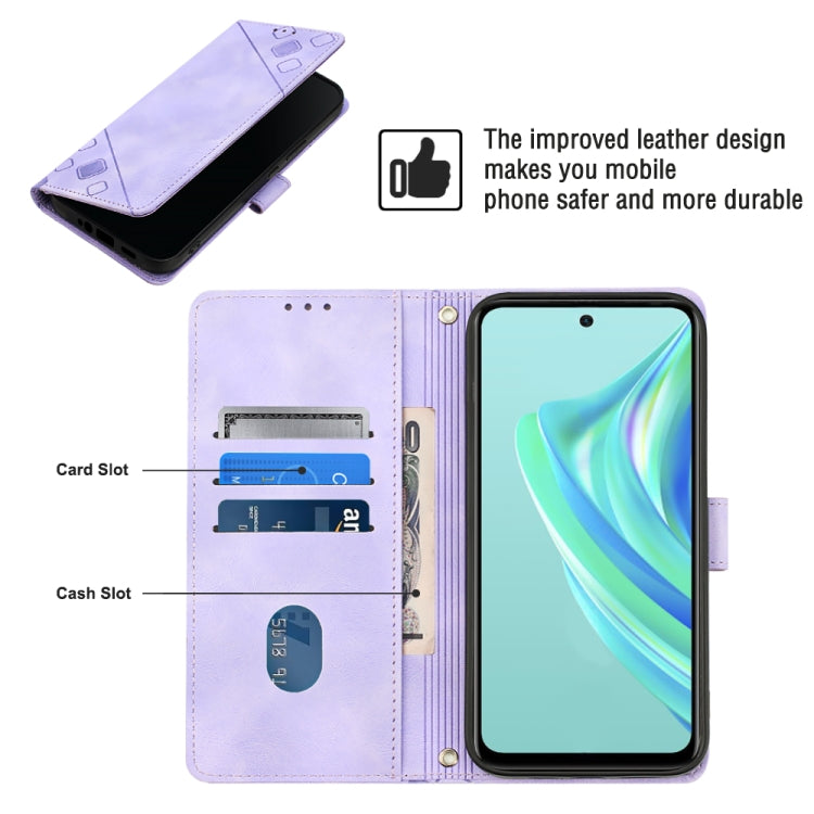 For Infinix Hot 20 Play Skin-feel Embossed Leather Phone Case